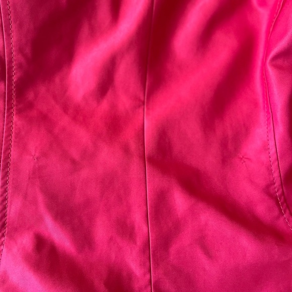 Women's Donatella Double Breasted Ruffle Hem Coat Red Size XL - Picture 14 of 14